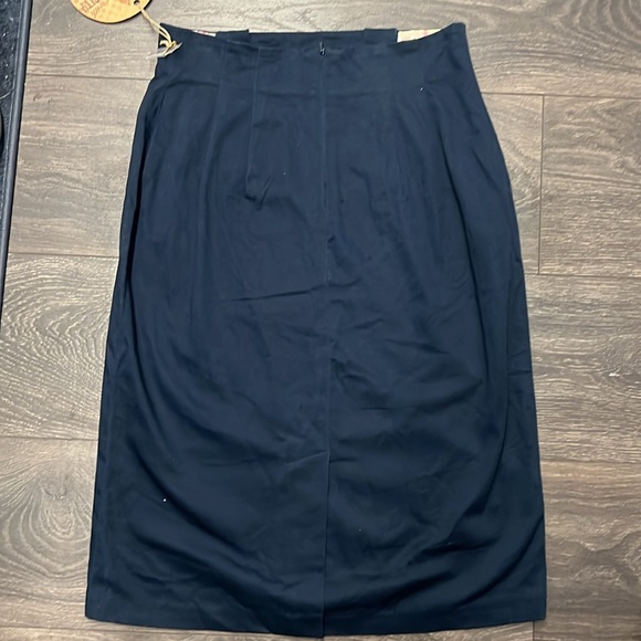 NWT Navy Rockabilly Retro Pin Up Couture Sailor Fitted Pencil Skirt size 7/8 - Picture 3 of 10